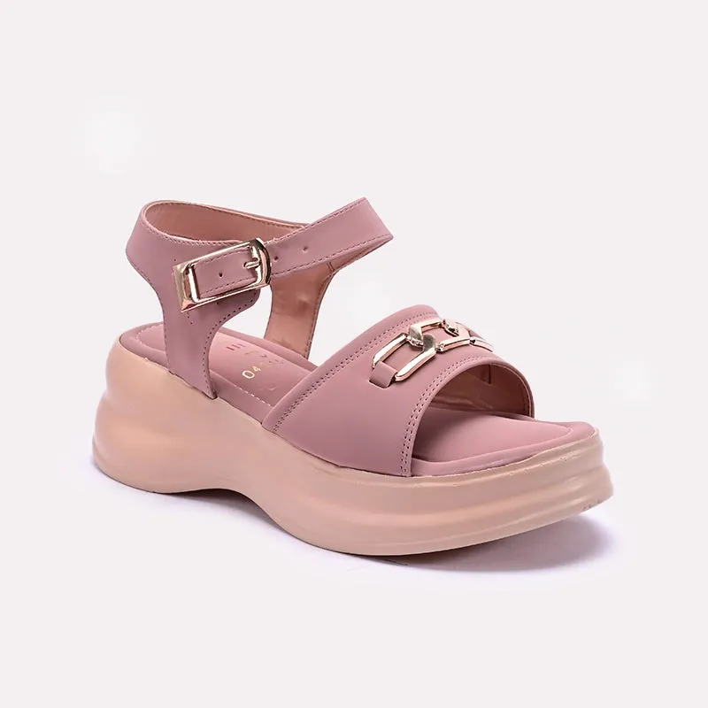 Peach Casual Platform Sandals 0421501 Light cushion