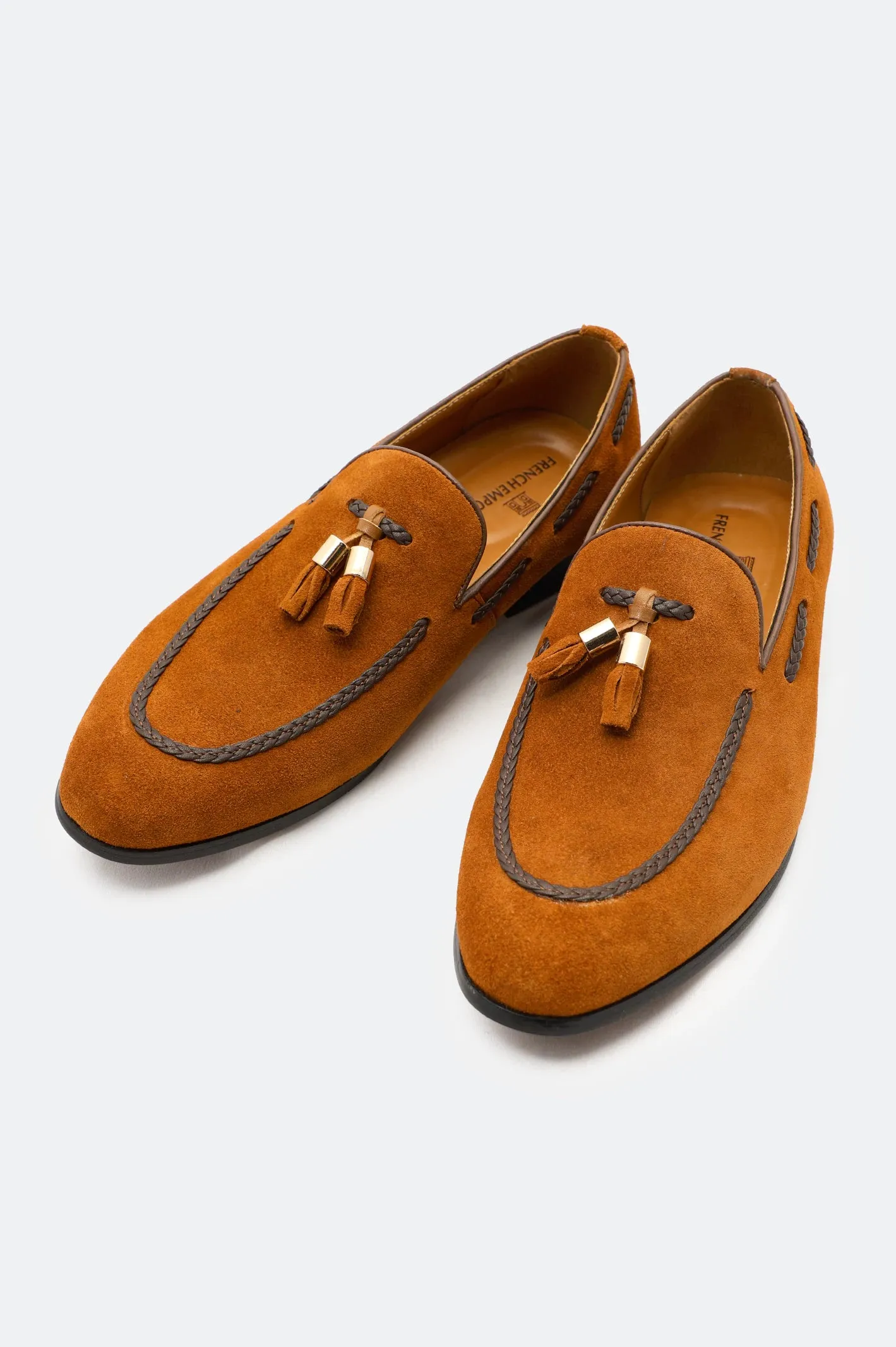 Business Travel Camera Fit Tan Formal Moccassins Shoes