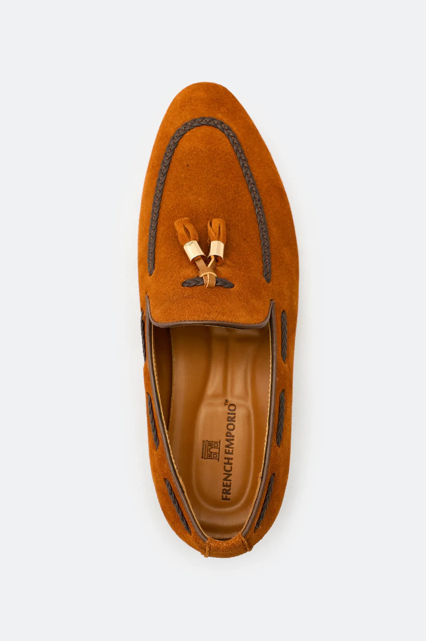 Steady Grip Work Schedule Tan Formal Moccassins Shoes