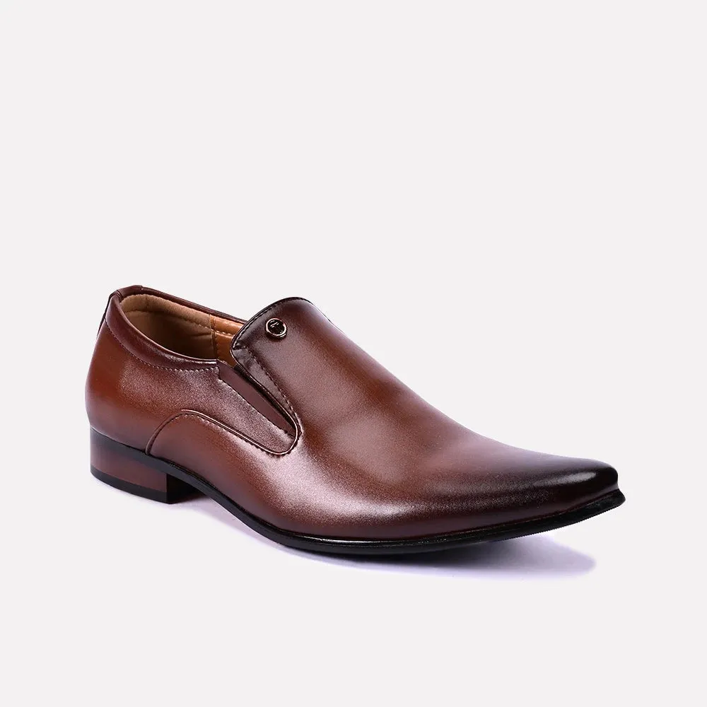 High Quality Leather Frederick Brown Formal Shoes 0111016