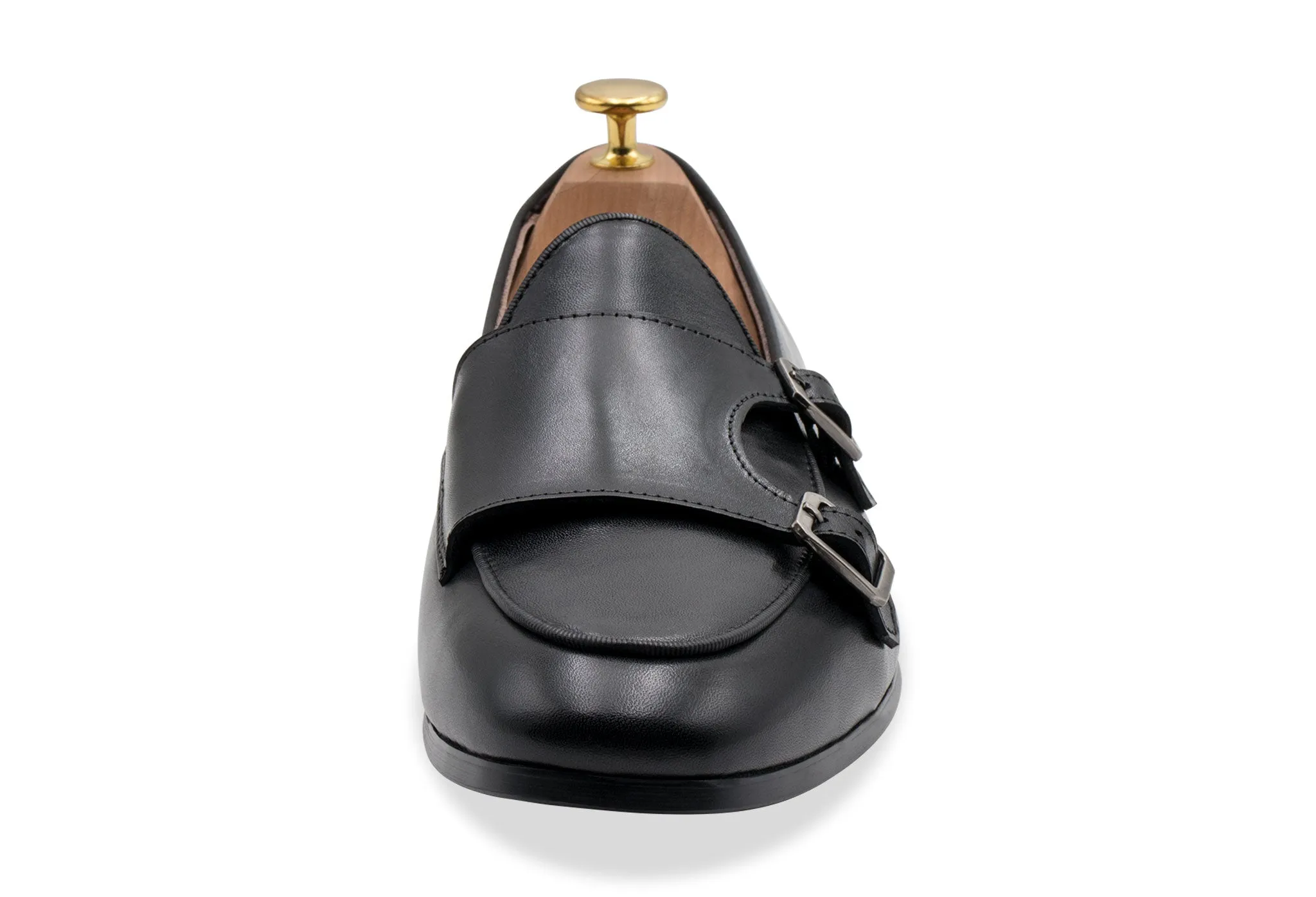 River Cross Urban Chill Tuerto Black Double Monk Loafer