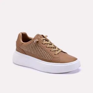Slip Resistant Compound Decoupled Heel Construction Nessa Mustard Sneakers 0440765