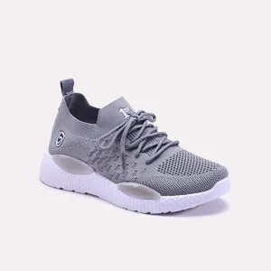 Neutral Tone Smooth Fit Ismena Gray Sneakers 0440748