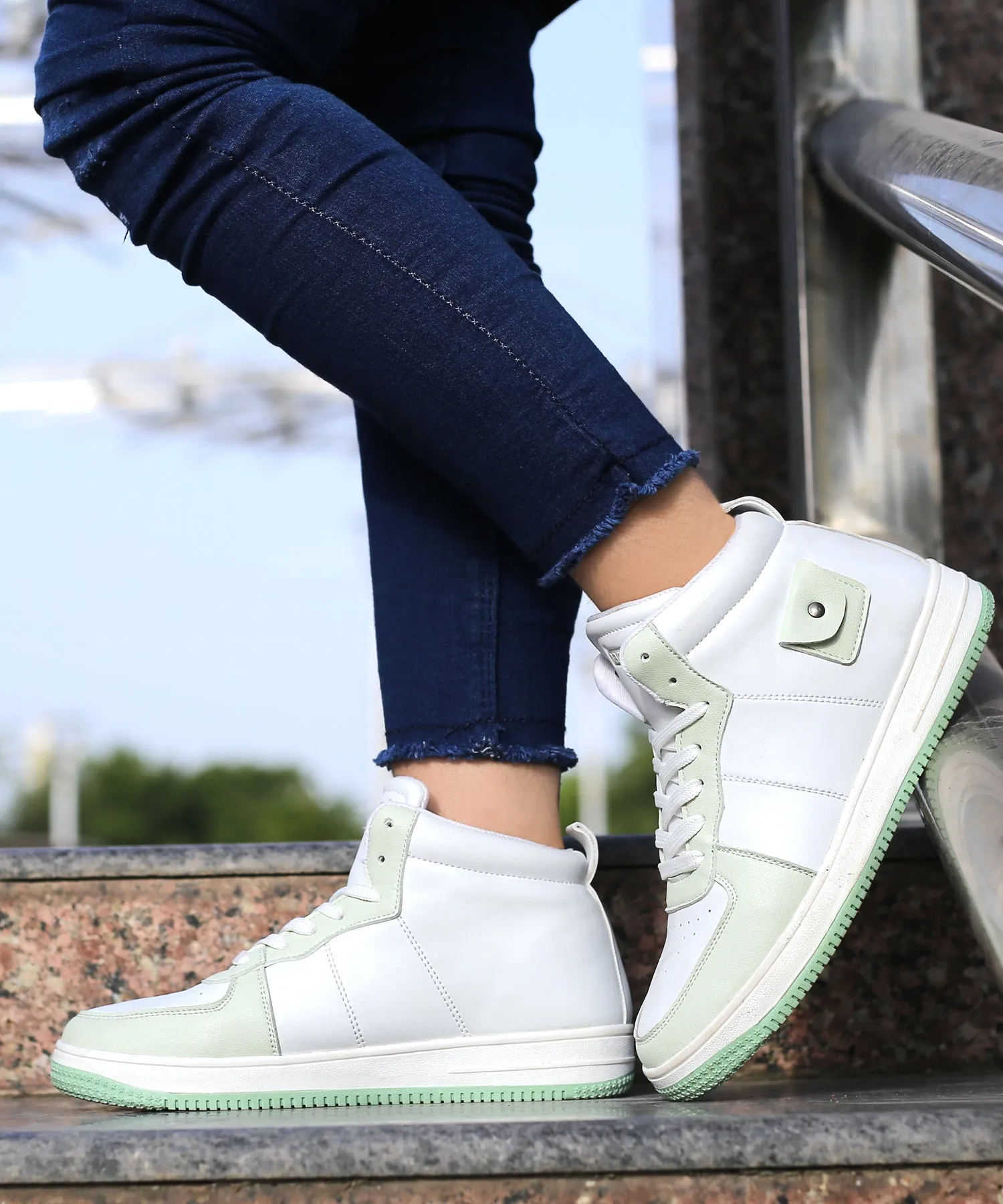 Bacca Bucci STELLAR Mid-Top Fashion Women's Sneakers Lace Up Style