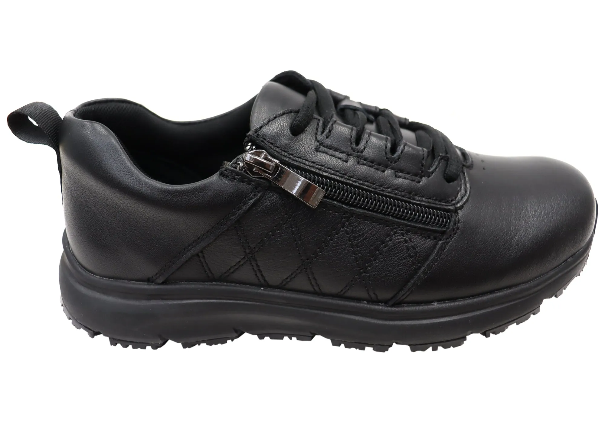 Scholl Orthaheel Judy Womens Comfortable Supportive Leather Shoes Royal Mood