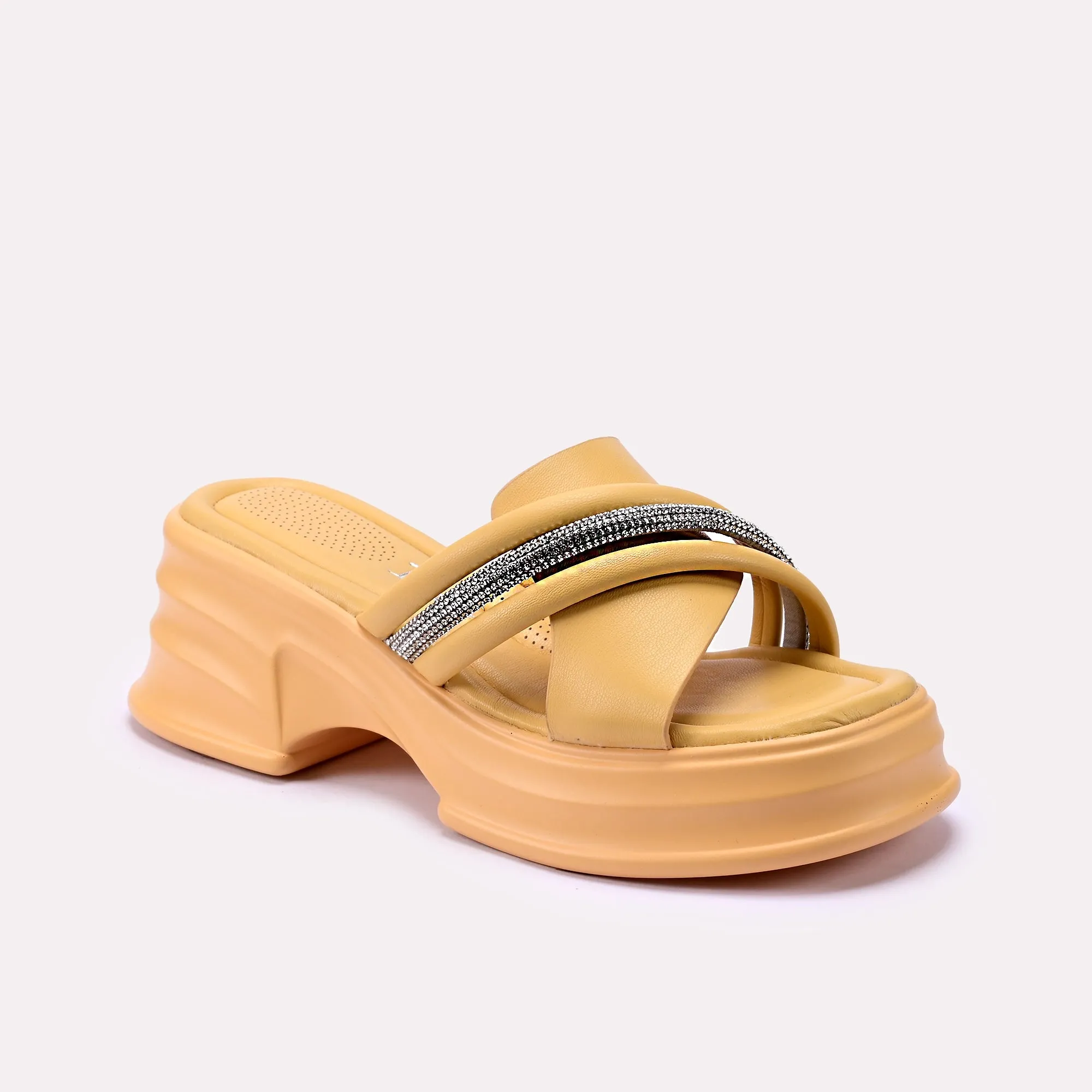 Yellow Casual Slipper 0412272 Effortless Slip-Ons