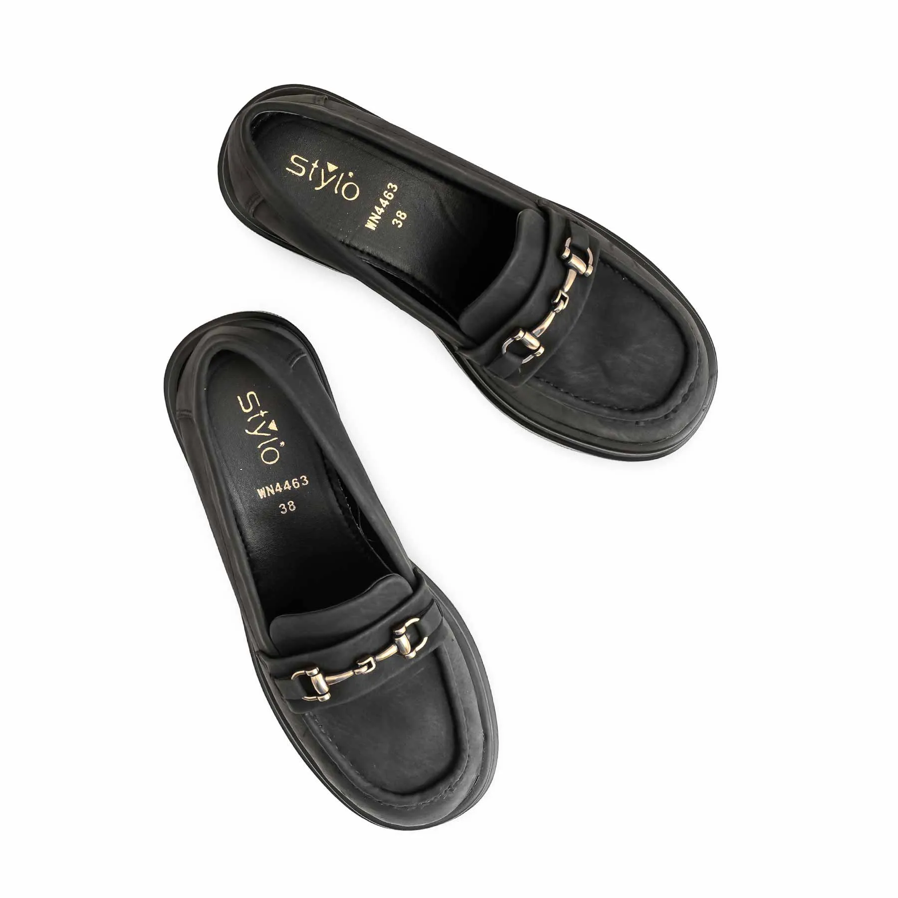 Plan Step Black Moccasin WN4463