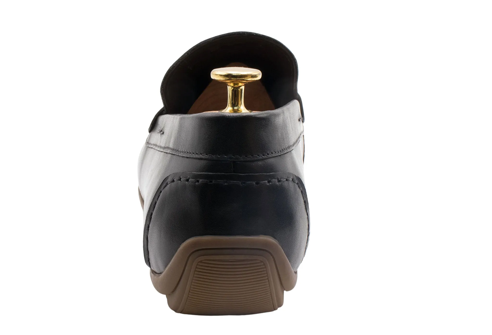 Gregores Black Penny Moccasins Field Power