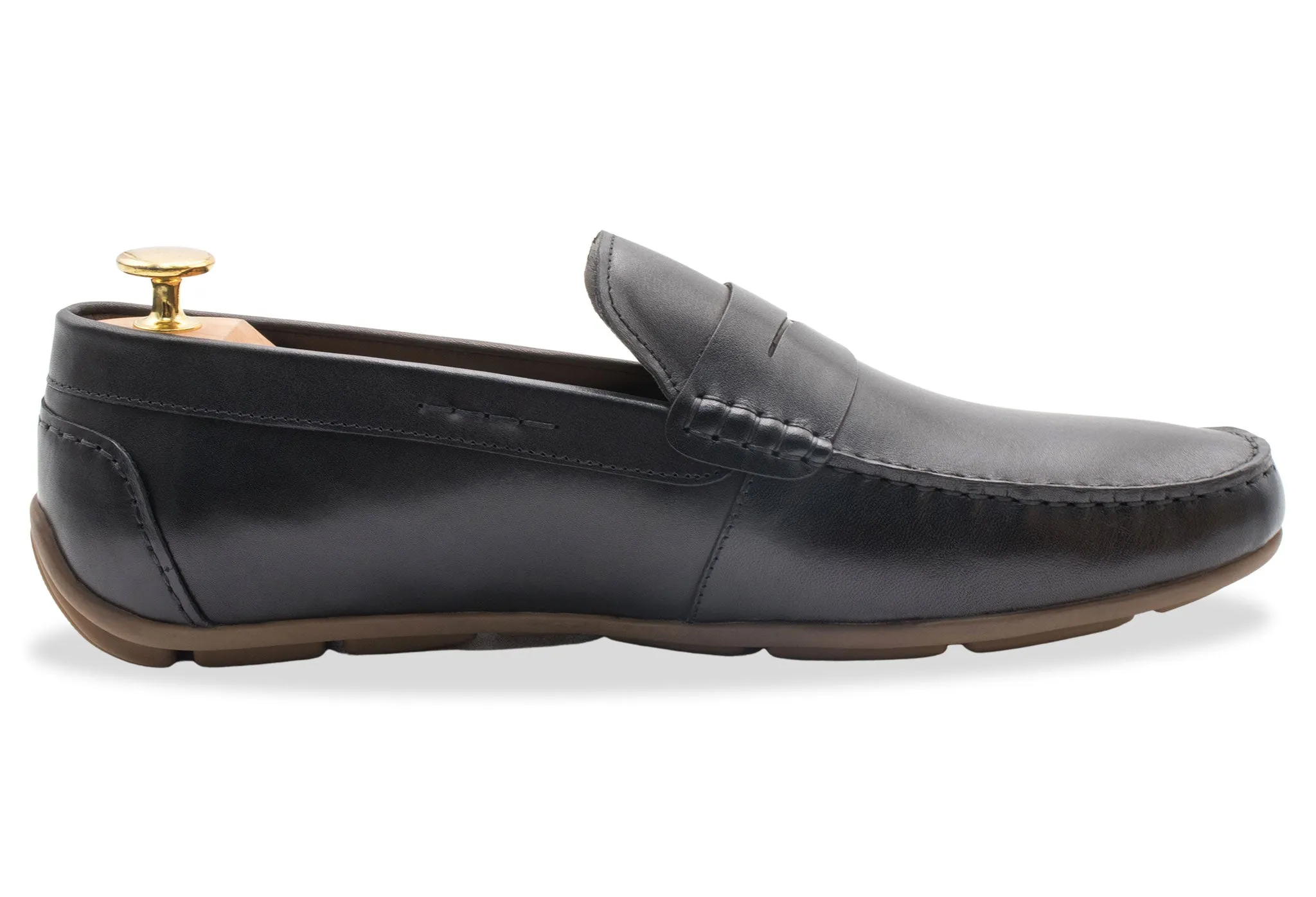 Gregores Black Penny Moccasins Arch Support Health Focused Gift Easy