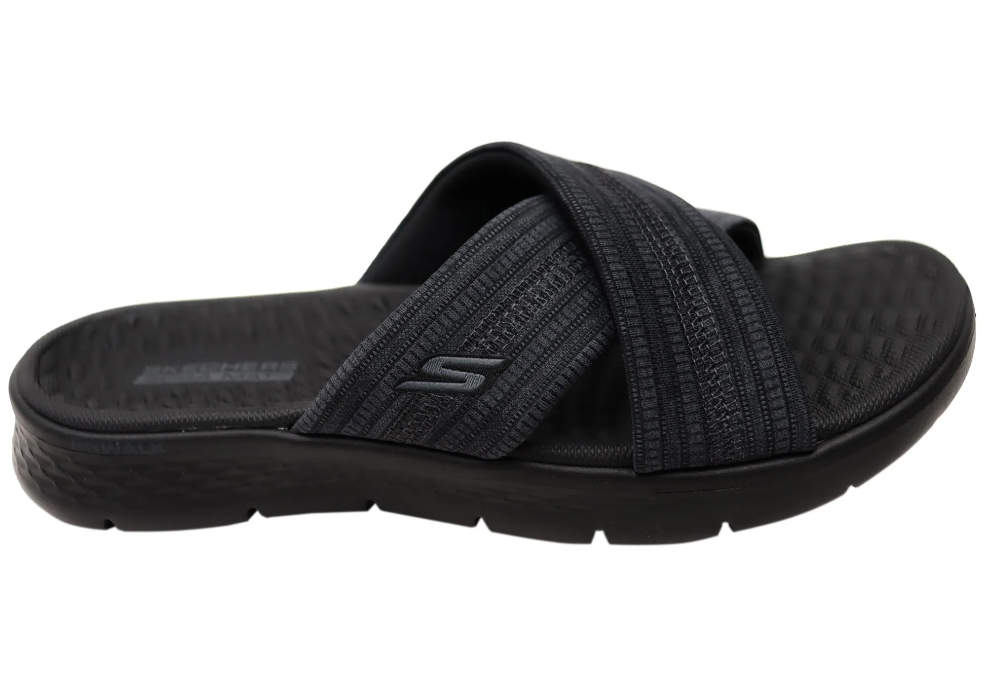 Stable base senior care Skechers Womens GOwalk Flex Sandal Impressed Slides Sandals
