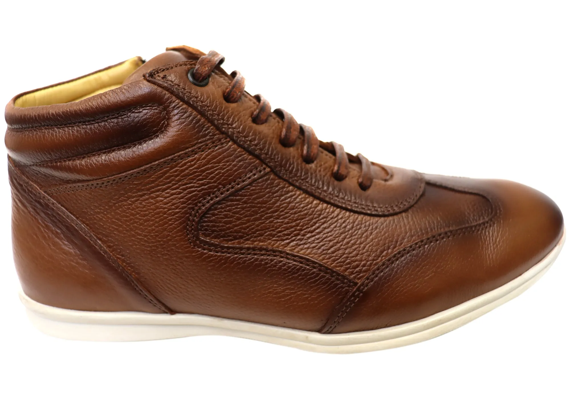 Ventilated Mesh Sunny Walks Savelli Jack Mens Leather Dress Casual Boots Made In Brazil