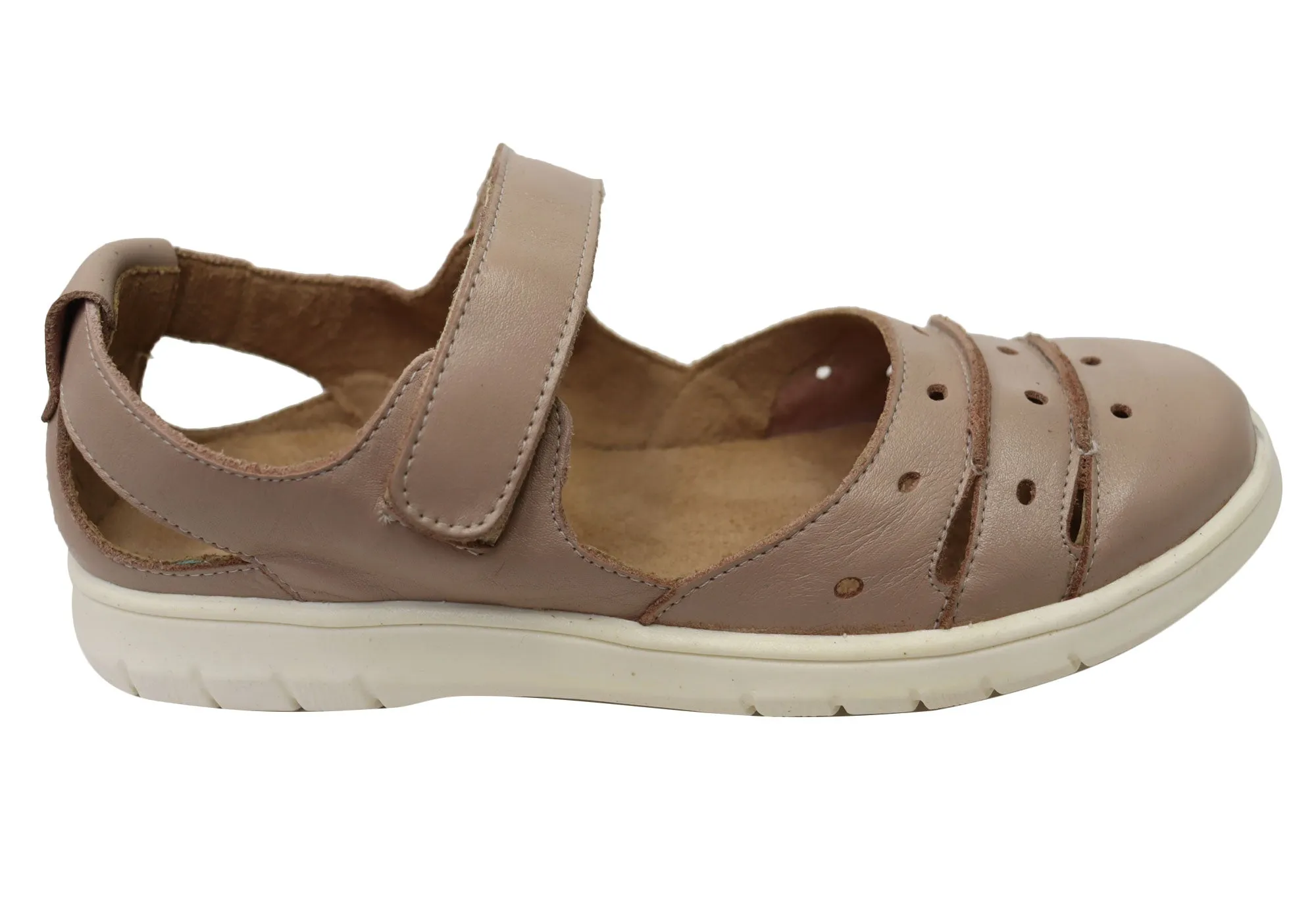 Balatore Dallas Womens Comfortable Brazilian Mary Jane Leather Shoes Canvas
