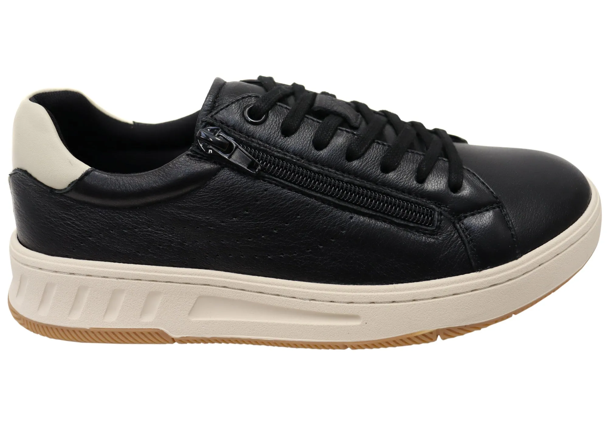 Hush Puppies Spin Womens Comfortable Leather Lace Up Shoes Rich Jewel water proof