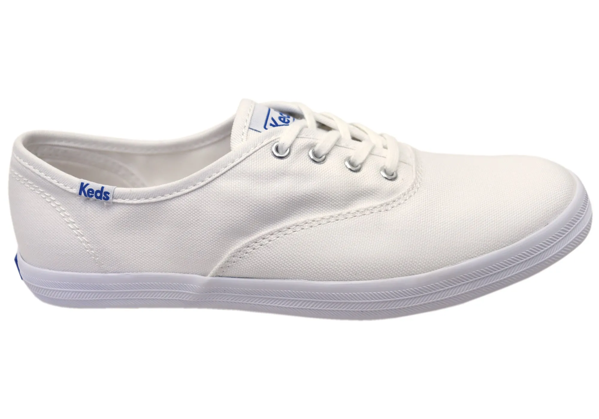 Keds Womens Champion Organic Cotton White Comfortable Sneakers All Day Weekend Warriors Surf Step