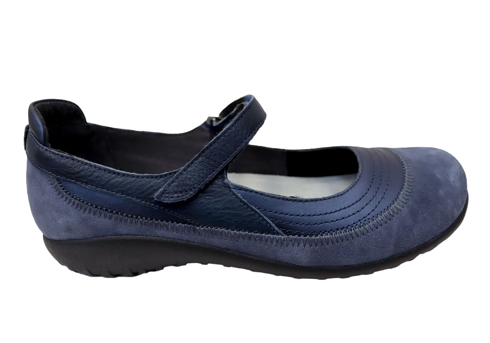 Naot Kirei Womens Comfort Leather Orthotic Friendly Mary Jane Shoes Street Edge Comfort Upper