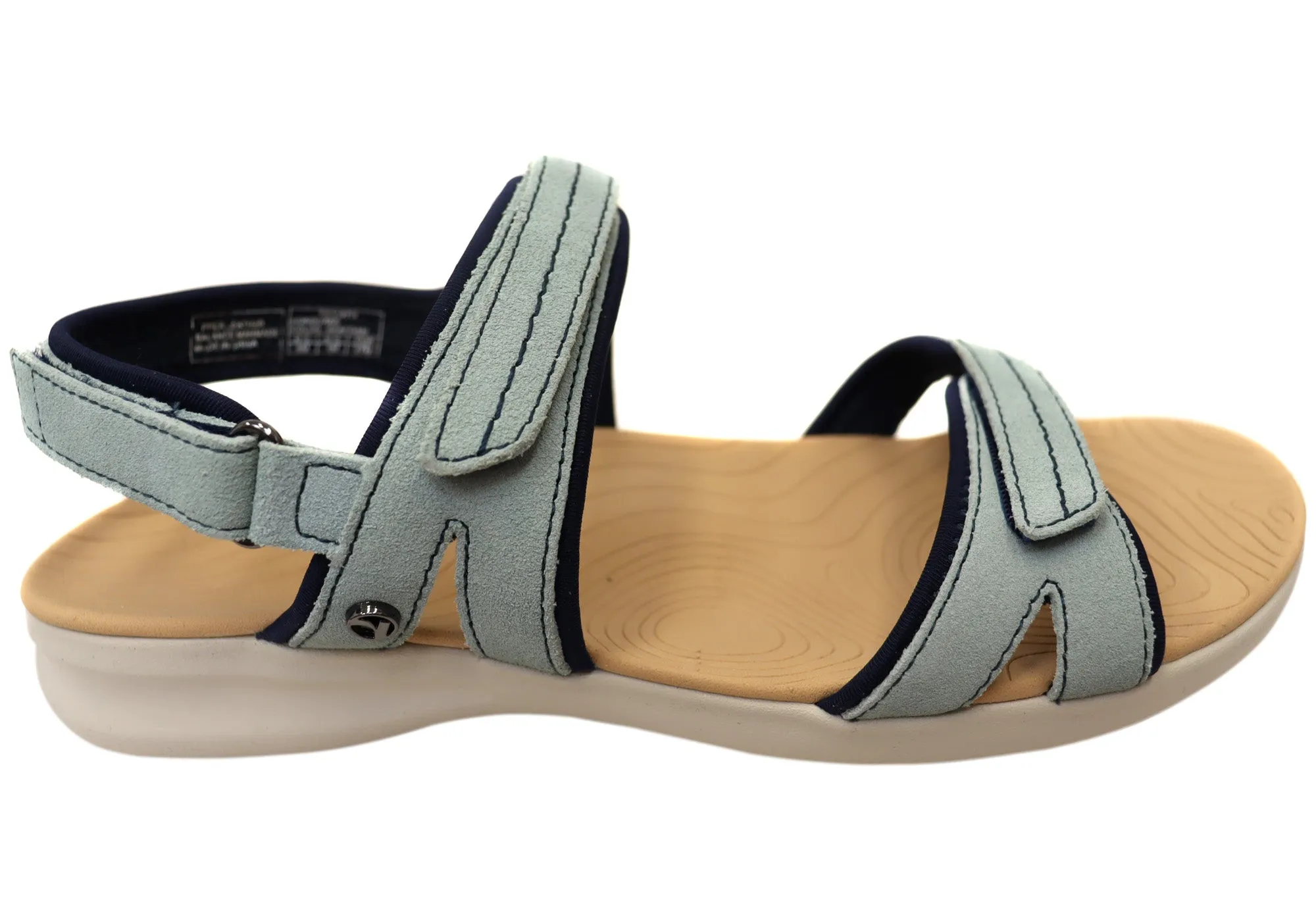 Revere Honduras Womens Comfortable Leather Adjustable Sandals Chic Vacation Footwear Fashionable Flip-flops for Travel