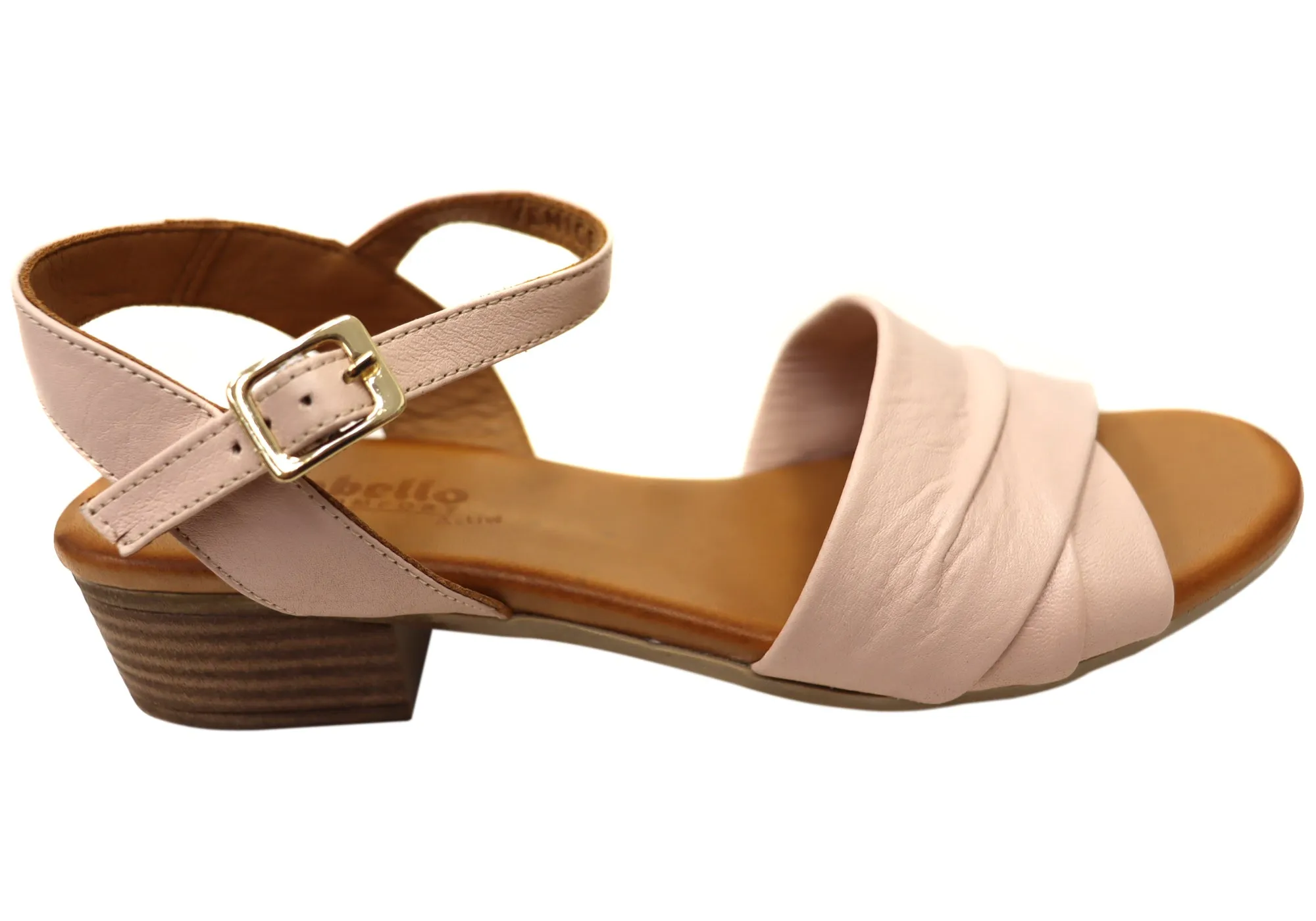 Cabello Comfort Yenice Womens Comfortable European Leather Sandals Slip-Resistant Sole Orthopedic Support