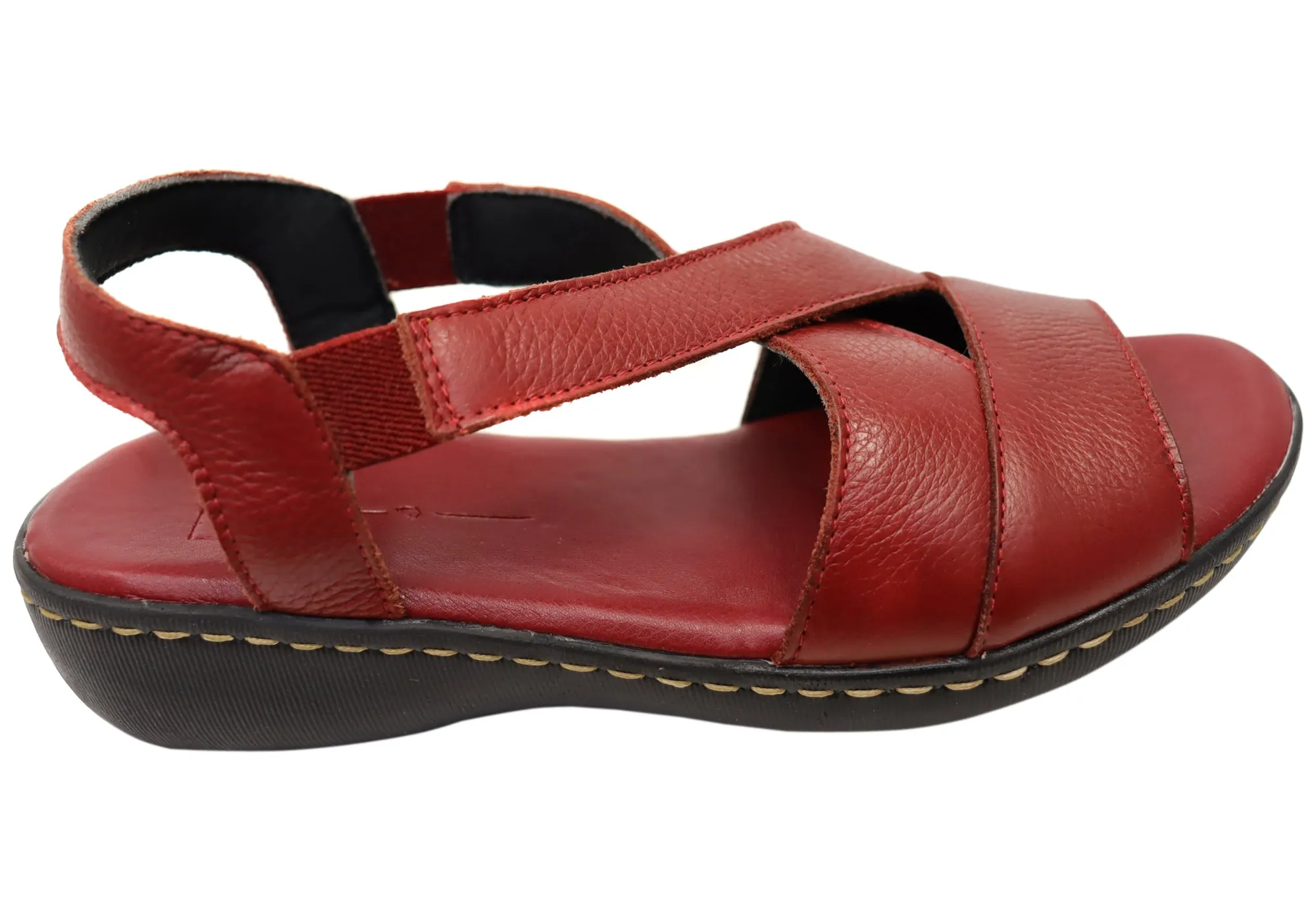 Relaxed Beach Shoes Via Paula Mimosa Womens Brazilian Comfortable Leather Sandals