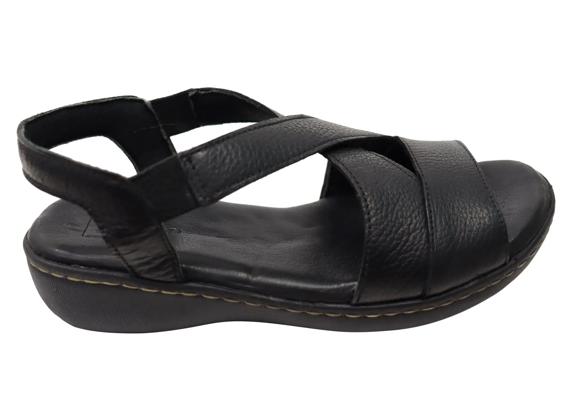Sporty Design Via Paula Mimosa Womens Brazilian Comfortable Leather Sandals
