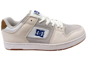 DC Shoes Mens Manteca 4 Comfortable Leather Shoes Tan Blue Gum Comfy Layers