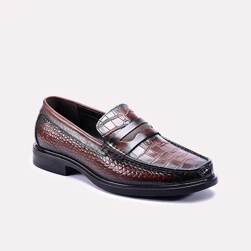 Zero Fuss Loafer Shoes Brown 0130923