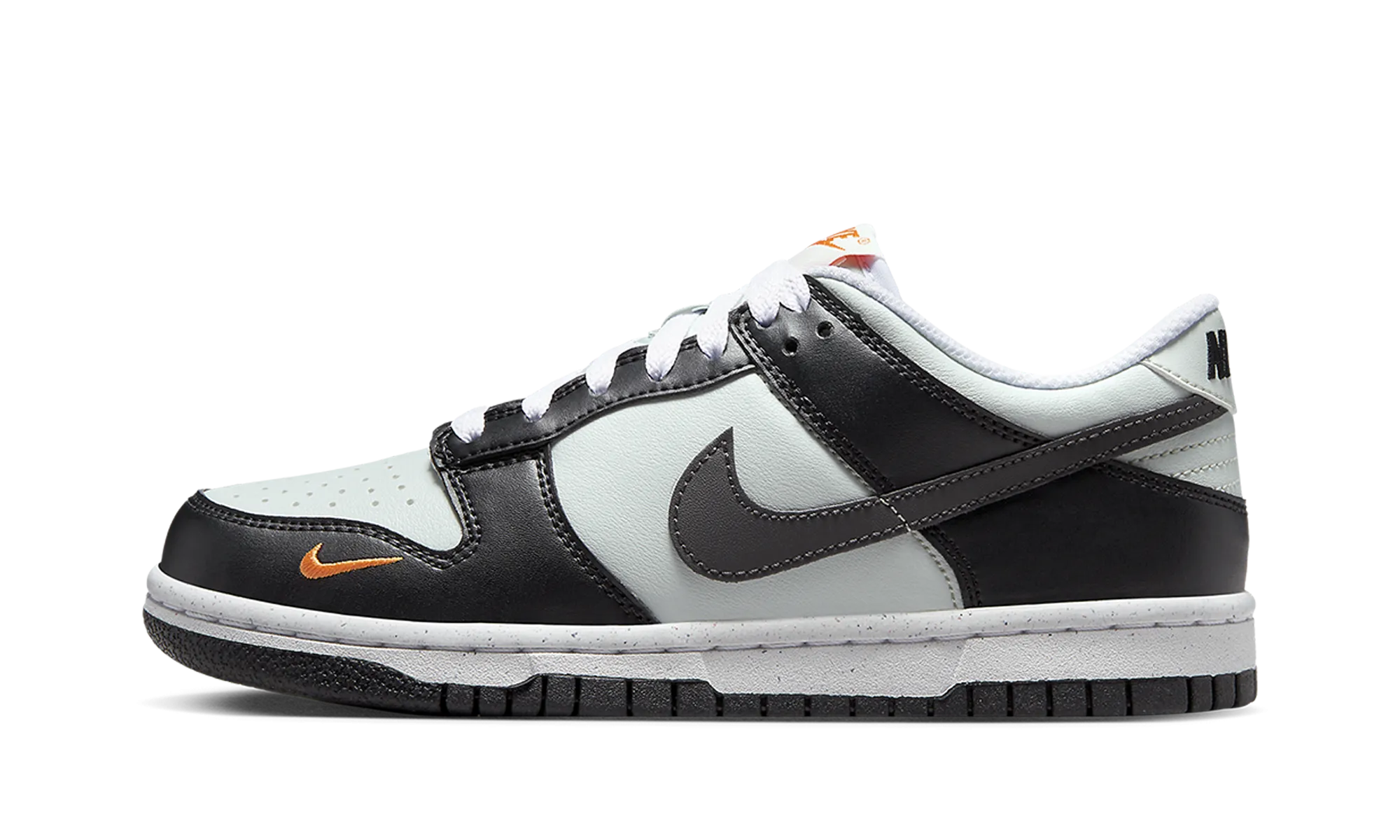 Crisp Finish Dunk Low Next Nature GS "Black Bright Mandarin"