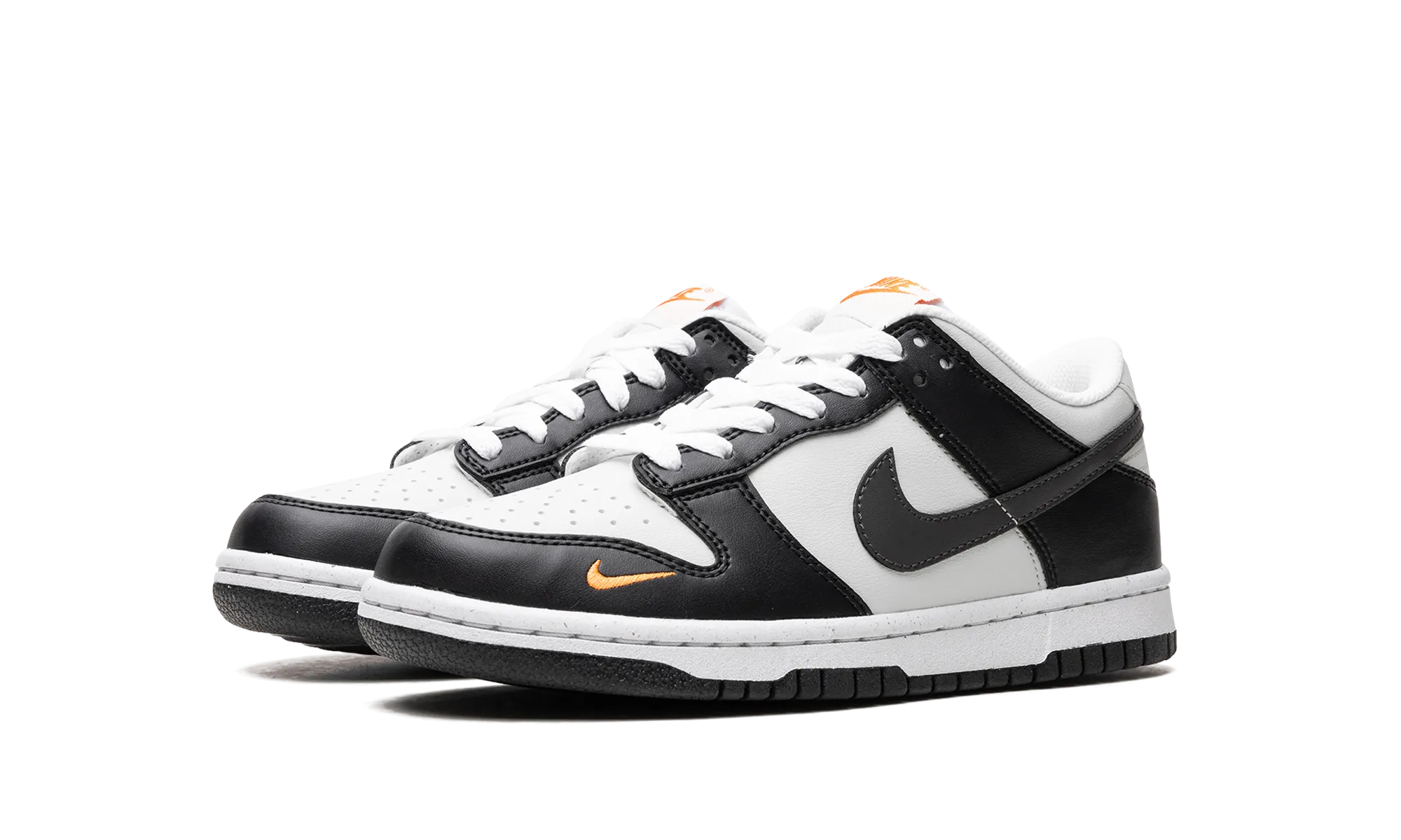 Dunk Low Next Nature GS "Black Bright Mandarin" Urban Flexibility Calm Tone