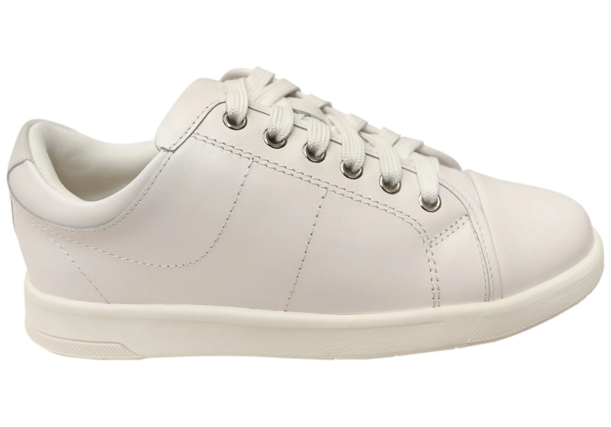 Florsheim Womens Comfortable Leather Crossover Cap Cap Toe Sneakers Baby Soft Cosmic Glow