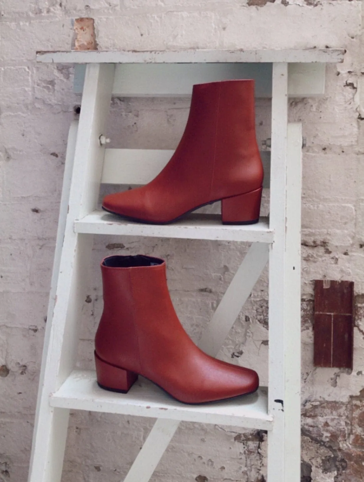 Paris Glow 'Jacqui' vegan-leather ankle boot by Zette Shoes - burgundy
