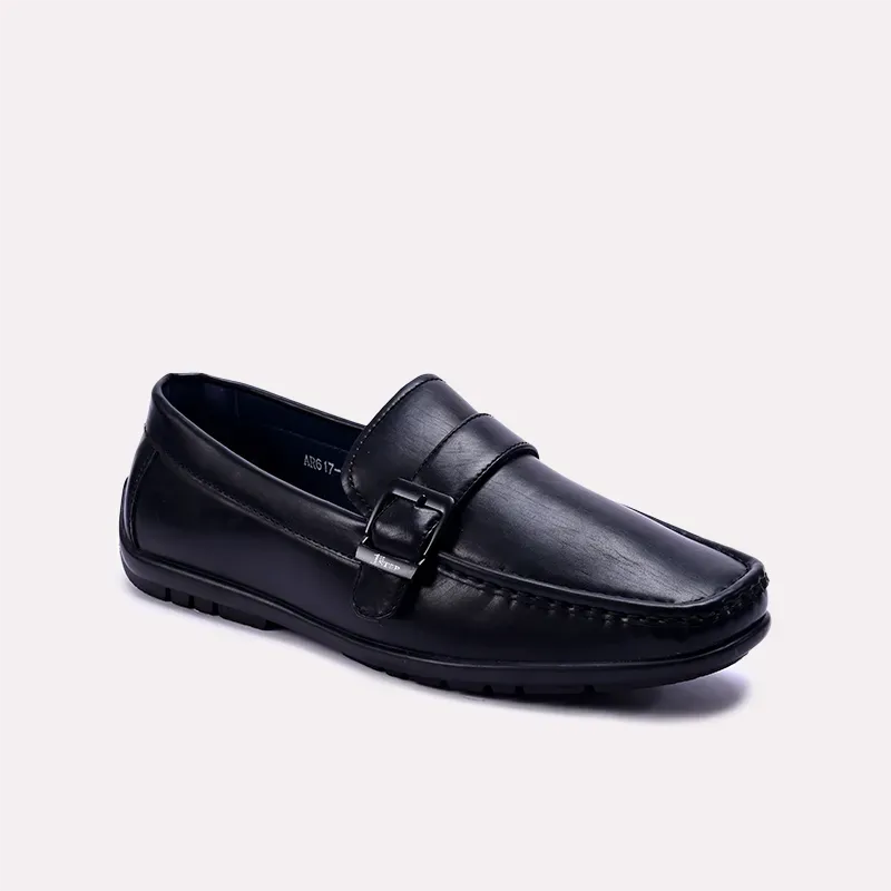 Leander Black Buckle Loafers 0130863 Fashionable