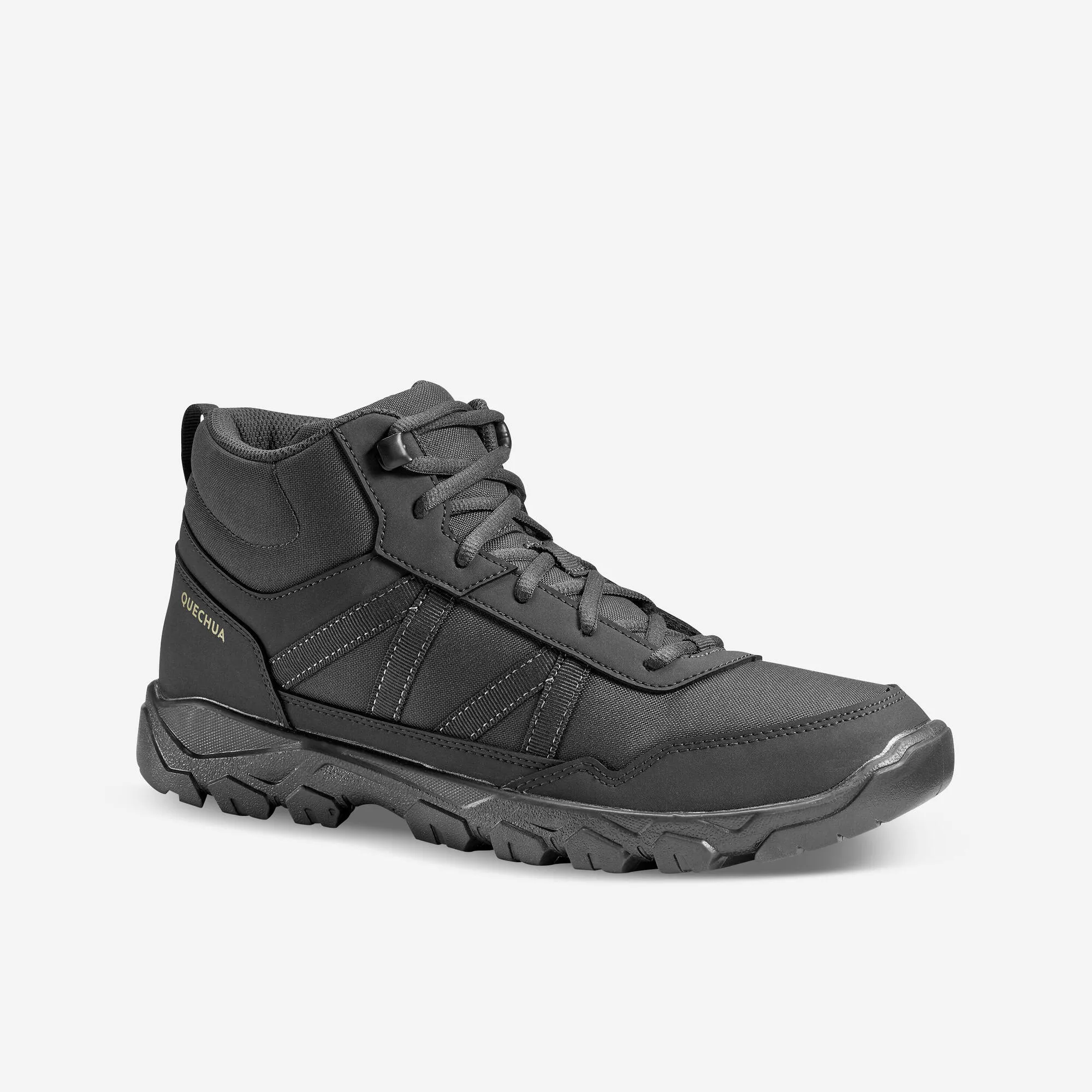 Quechua Men's NH100 Mid Hiking Boots Anti Skid Long Hike