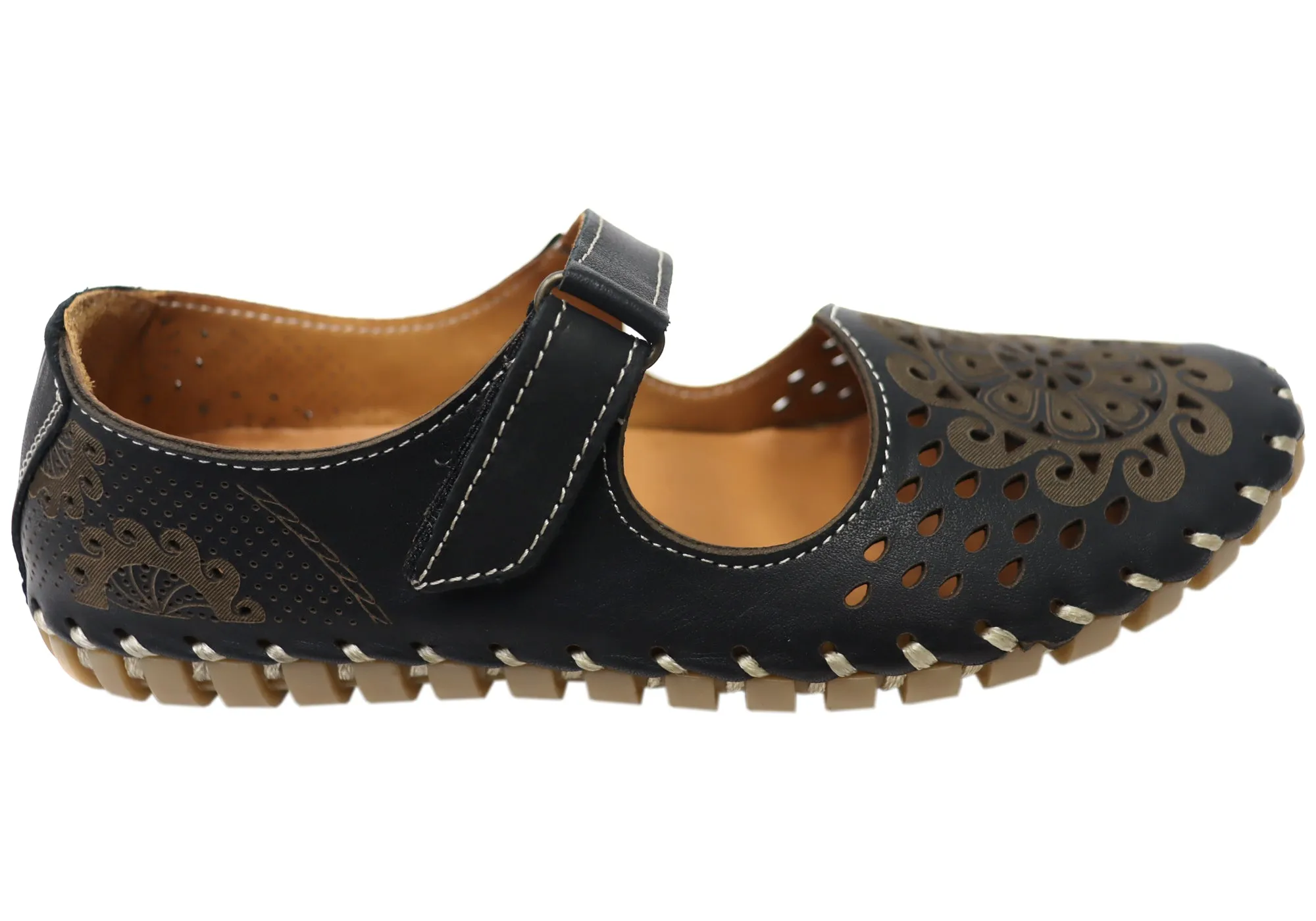 Responsive Cushion Fitness Lovers Resort Mood Orizonte Galene Womens European Comfortable Mary Jane Leather Shoes