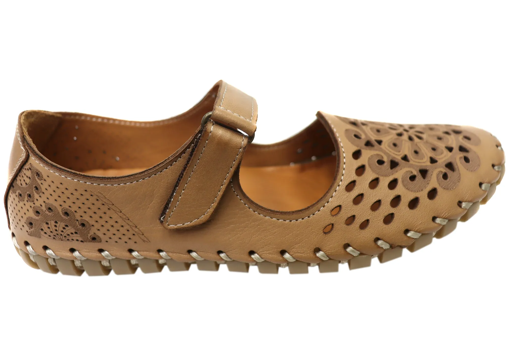 Orizonte Galene Womens European Comfortable Mary Jane Leather Shoes Street Cool Pack Safe