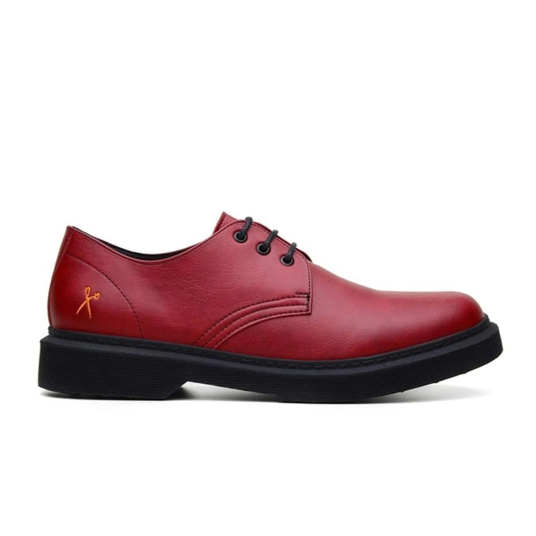 Breathable Beach Walk 'Derby UK 2' vegan lace-up shoe by King55 - red