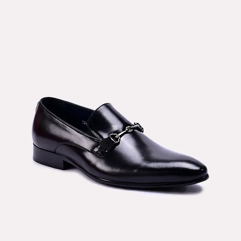 Event Set Lightweight Build Roderick Black Narrow Toe Formal Loafers 0111065