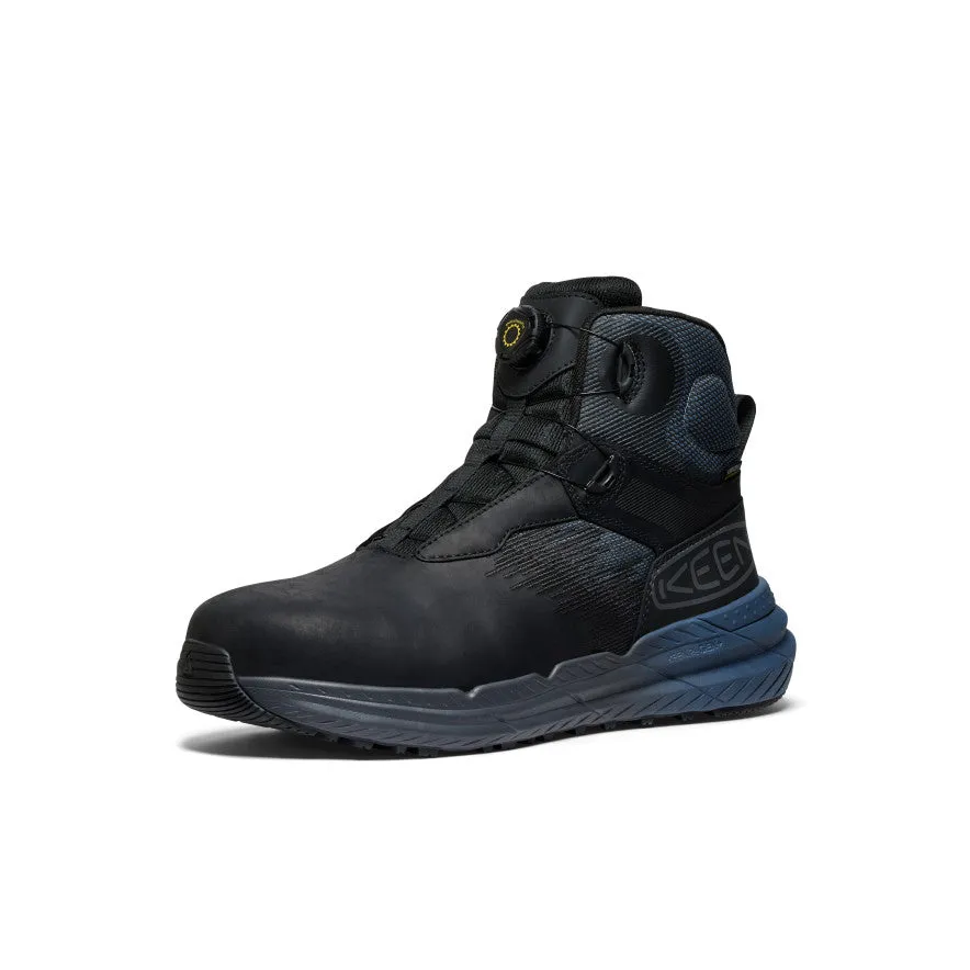 Anti Odor City Walking Step Control Men's Snapline RF Waterproof Boot (Carbon Toe)  |  Vintage Indigo/Black