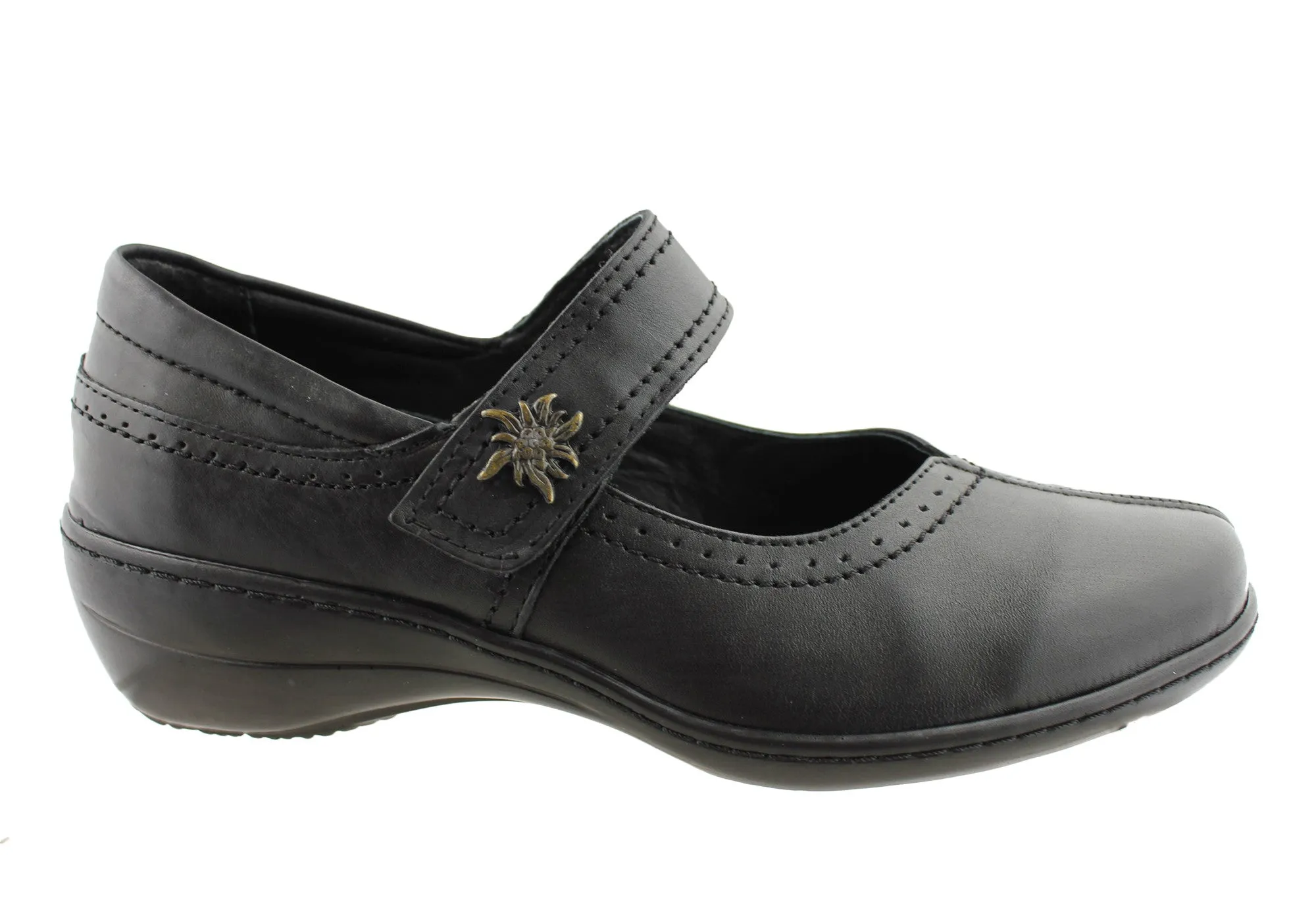 Cabello Comfort 961-21 Womens Leather Mary Jane Shoes Quick Motion