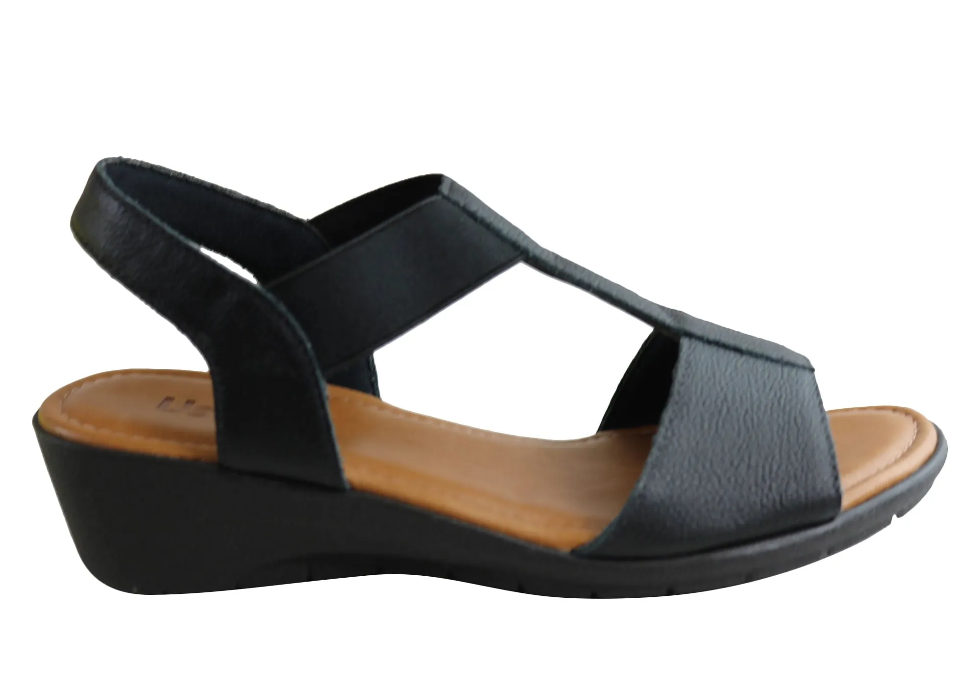 Usaflex Lisia Womens Comfortable Cushioned Sandals Made In Brazil Classic Design Ankle Strap