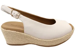 Hush Puppies Amber Womens Comfortable Leather Wedge Sandals Durable Footwear