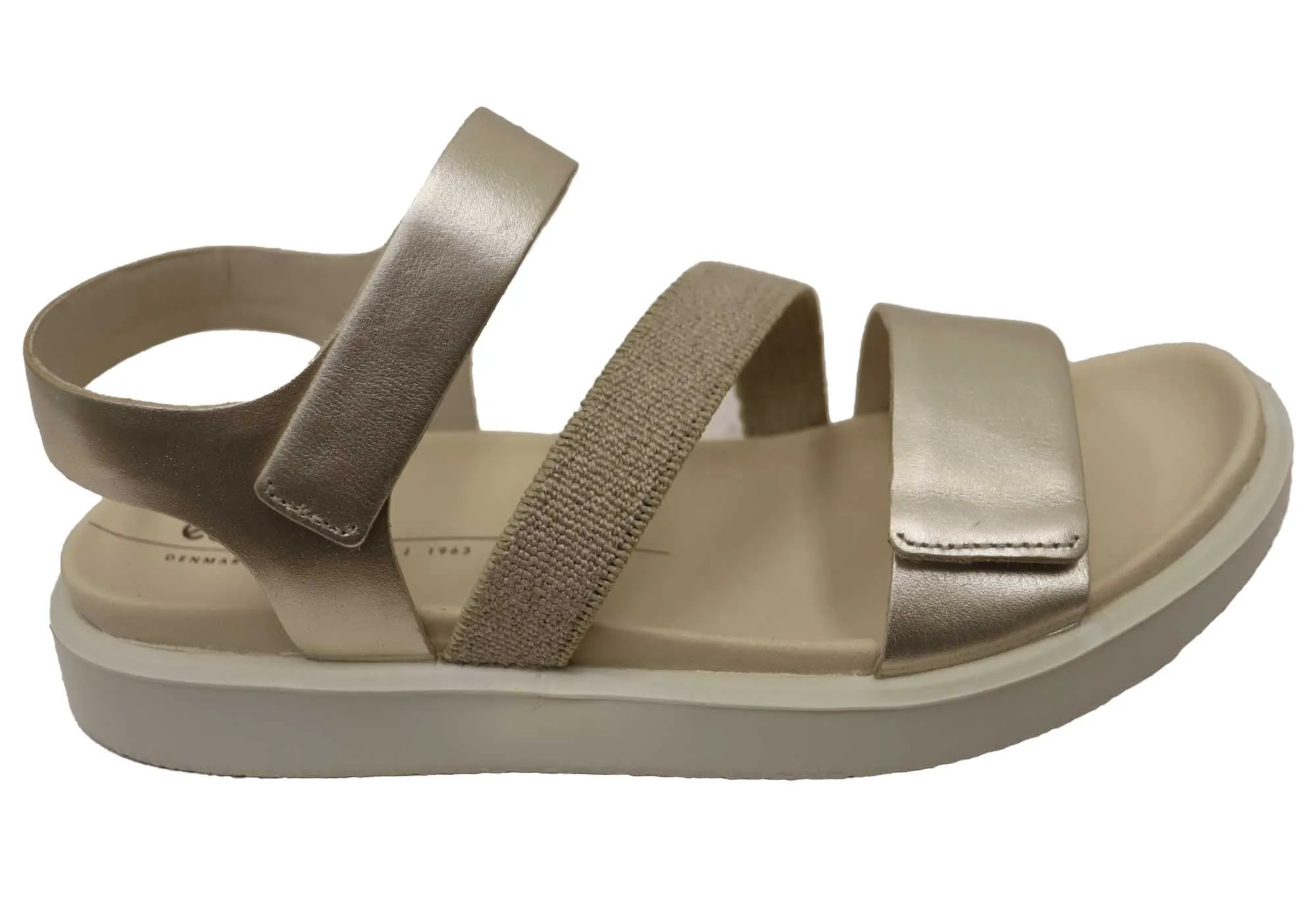 ECCO Womens Flowt Comfortable Leather Sandals Street Cool
