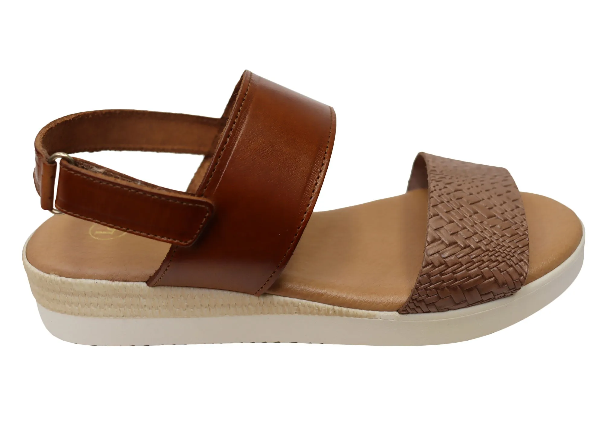 Lola Canales Natalie Womens Comfortable Leather Sandals Made In Spain Sun Ready