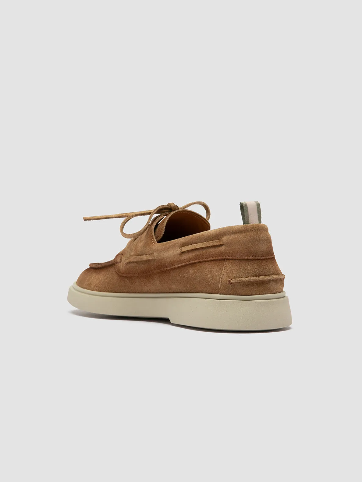 BONES 013 - Camel Suede Boat Shoes Lightweight Build