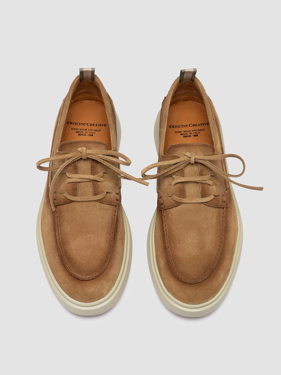 BONES 013 - Camel Suede Boat Shoes Feet Support mules