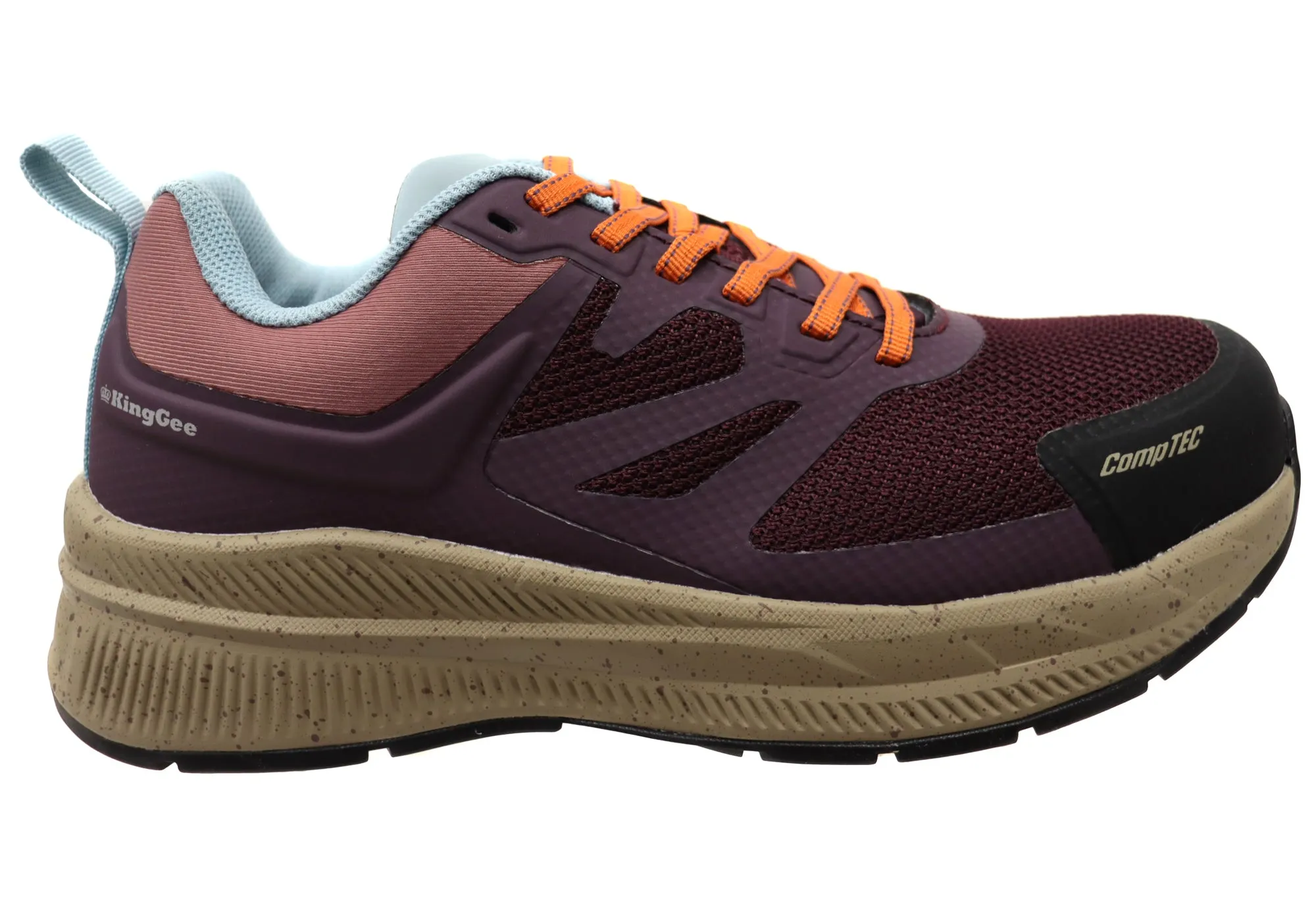 AI Path KingGee Womens Hyper Tec Sport Composite Safety Toe Work Shoes Berry