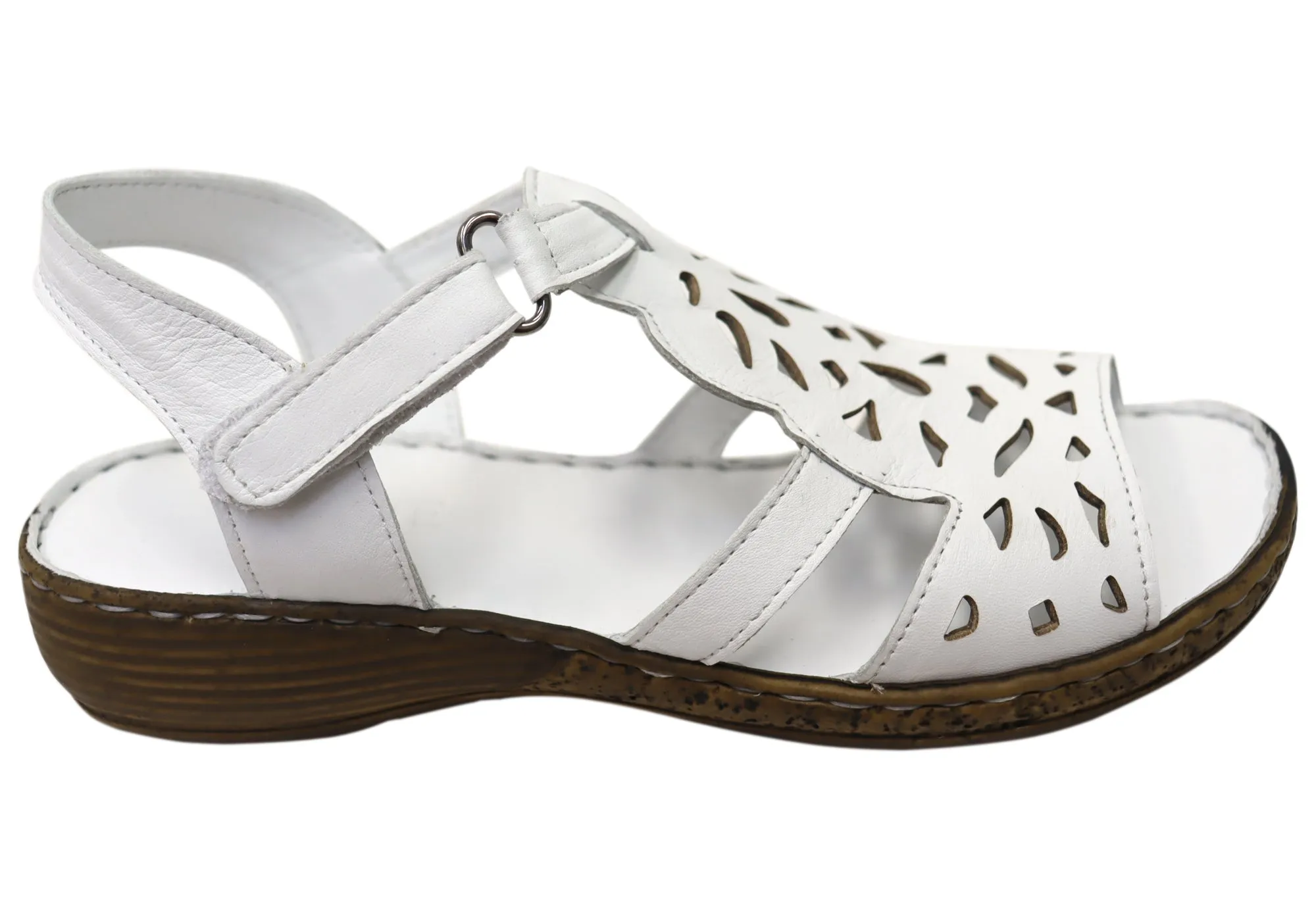 Quick Drying adjustable fit shoes Orizonte Raya Womens Comfortable European Leather Sandals