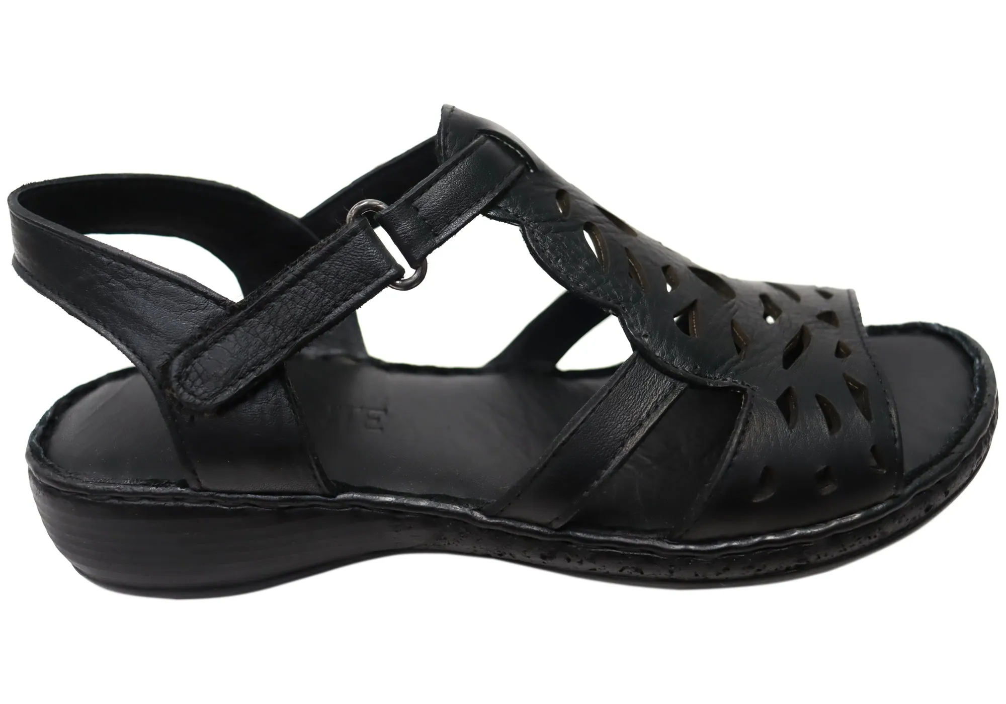 Orizonte Raya Womens Comfortable European Leather Sandals Breathable Design Daily Ease