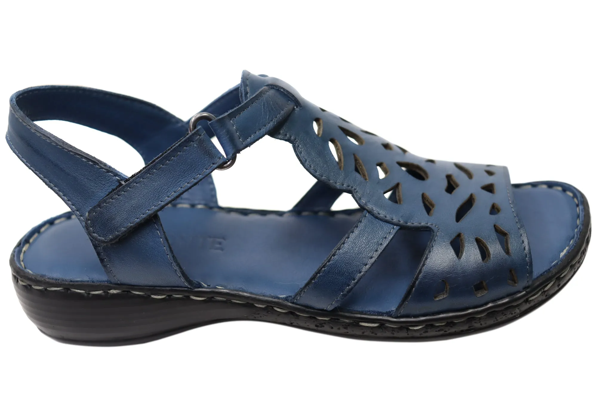 Memory Foam Orizonte Raya Womens Comfortable European Leather Sandals