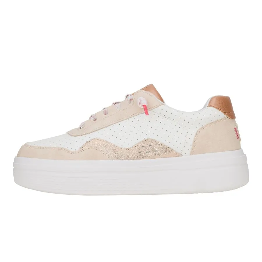 Comfortable Lace Hudson Lift Sport Shimmer - Whisper Pink/White/Rose Gold