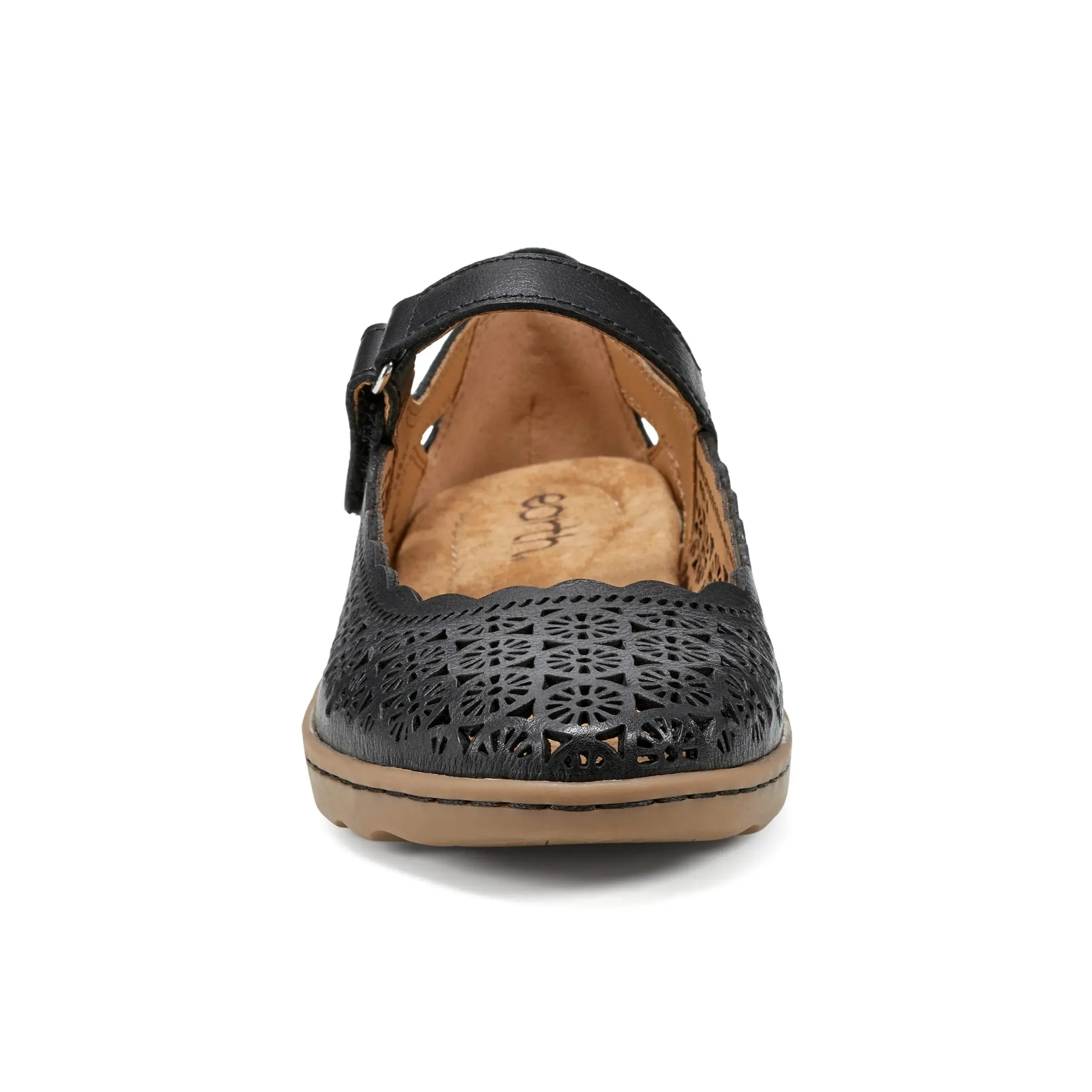 Lady Perforated Slip-On Ballet Flat Path Jog