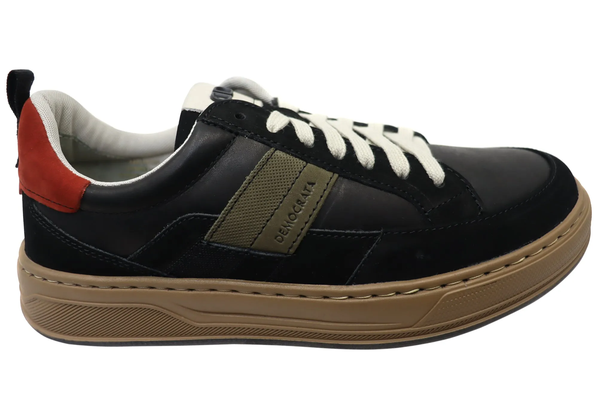 Smooth Grip Democrata Brendon Mens Comfortable Leather Casual Shoes Made In Brazil